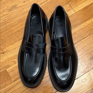 H&M Men's Sleek Black Slip-On Loafers